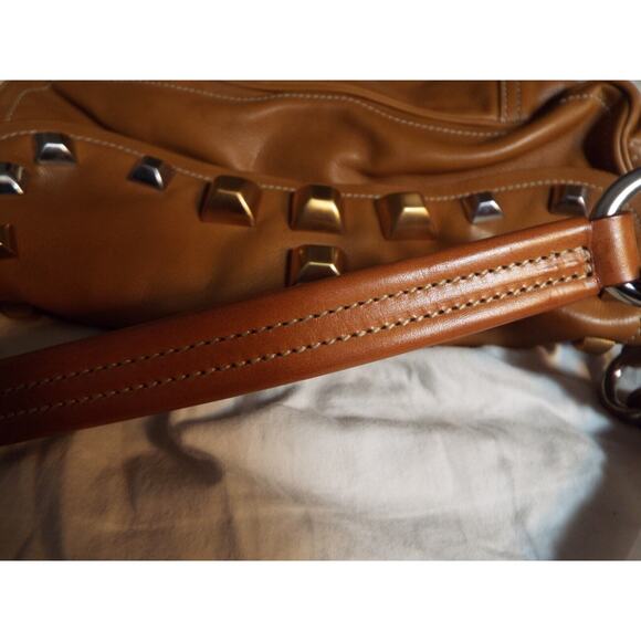 Prada Brown Suede Shoulder Bag BR2429 with Card & Dust Bag - Picture 15 of 16